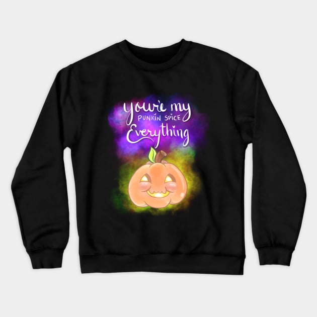 Punkin Spice Everything Crewneck Sweatshirt by Toni Tees